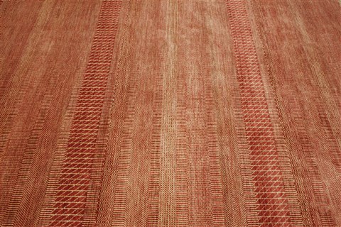 Modern Red Hand Knotted 81 X 102 Area Rug 250-21107 Image 14
