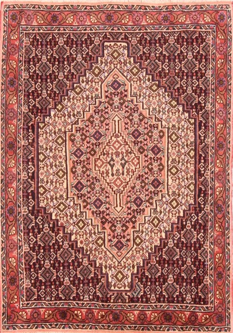 Sanandaj Brown Hand Knotted 25 X 36  Area Rug 253-21116 Image 0