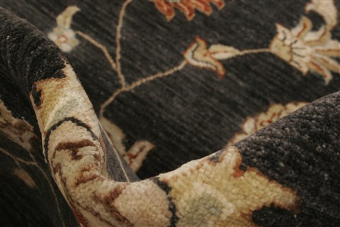 Ziegler Black Hand Knotted 711 X 100 Area Rug 250-21120 Image 7