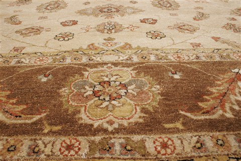 Ziegler Beige Hand Knotted 80 X 103  Area Rug 250-21123 Image 17