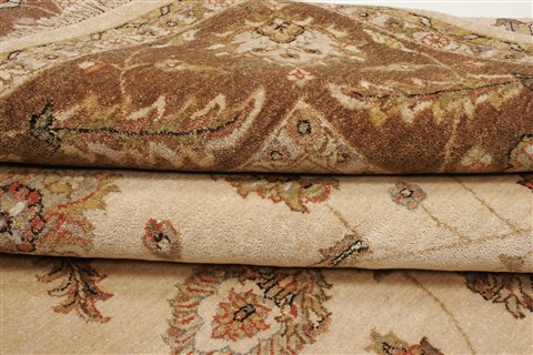 Ziegler Beige Hand Knotted 80 X 103  Area Rug 250-21123 Image 11