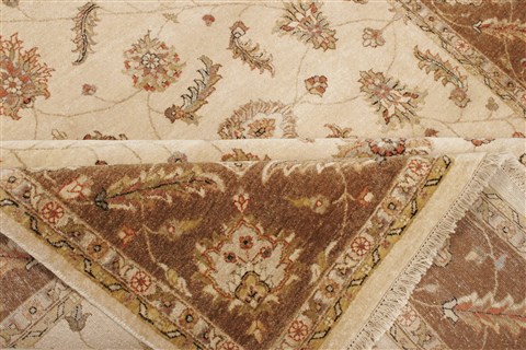 Ziegler Beige Hand Knotted 80 X 103  Area Rug 250-21123 Image 13