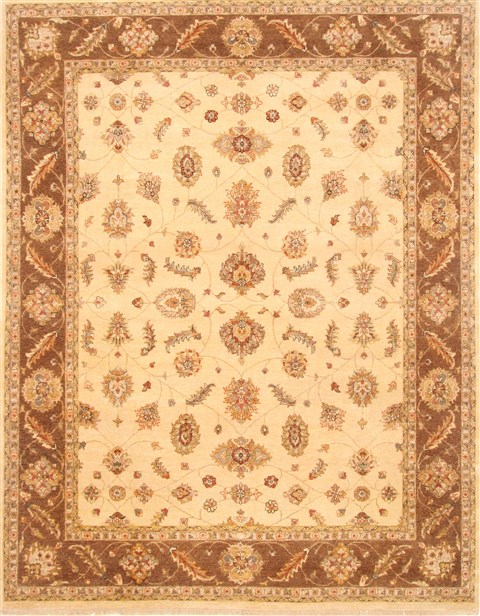 Ziegler Beige Hand Knotted 80 X 103  Area Rug 250-21123 Image 0