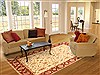 Ziegler Beige Hand Knotted 82 X 102  Area Rug 250-21124 Thumb 2