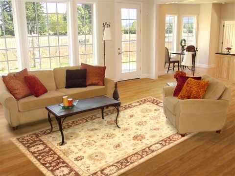 Ziegler Beige Hand Knotted 710 X 101 Area Rug 250-21127 Image 2
