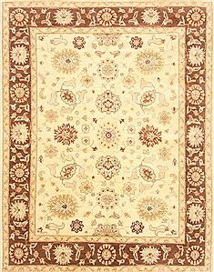 Ziegler Beige Hand Knotted 7'10" X 10'1"  Area Rug 250-21127