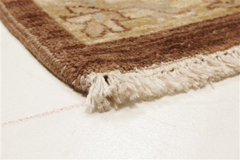Ziegler Brown Hand Knotted 82 X 102  Area Rug 250-21128 Image 18
