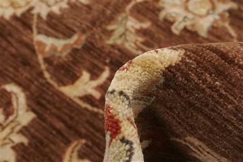 Ziegler Brown Hand Knotted 82 X 102  Area Rug 250-21128 Image 7