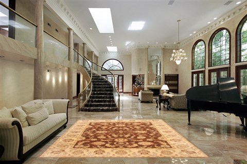 Ziegler Brown Hand Knotted 82 X 102  Area Rug 250-21128 Image 5