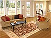 Ziegler Brown Hand Knotted 82 X 102  Area Rug 250-21128 Thumb 2