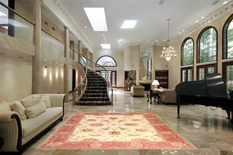Elvan White Hand Knotted 92 X 120 Area Rug 300-21132 Image 1
