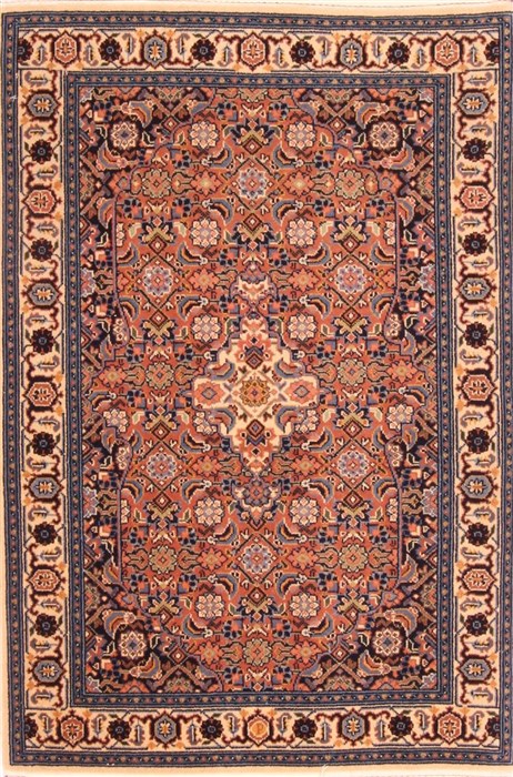 Tabriz Orange Hand Knotted 28 X 311  Area Rug 253-21139 Image 0