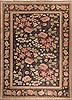Elvan Black Hand Knotted 91 X 126  Area Rug 300-21147 Thumb 0
