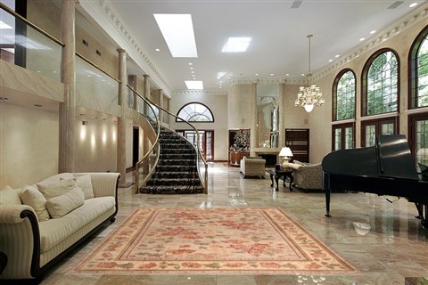 Elvan Grey Hand Knotted 91 X 124 Area Rug 300-21152 Image 1
