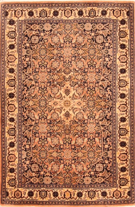 Tabriz Brown Hand Knotted 210 X 42  Area Rug 100-21153 Image 0