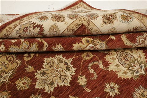 Ziegler Brown Hand Knotted 80 X 103 Area Rug 250-21161 Image 11