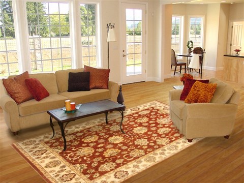 Ziegler Brown Hand Knotted 80 X 103 Area Rug 250-21161 Image 2