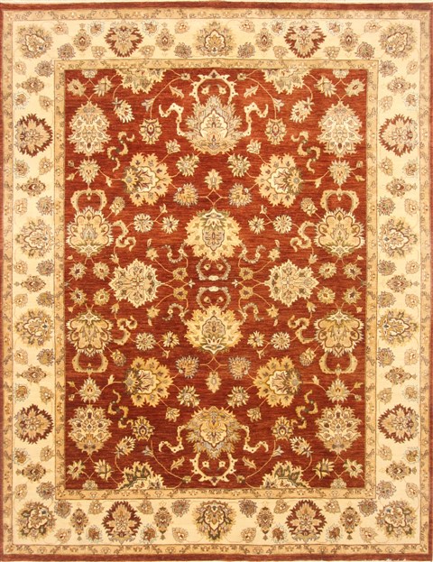 Ziegler Brown Hand Knotted 80 X 103 Area Rug 250-21161 Image 0