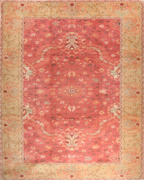 Oushak Purple Hand Knotted 93 X 1110  Area Rug 300-21166 Image 0