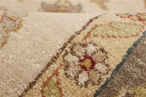 Ziegler Beige Hand Knotted 82 X 102  Area Rug 250-21167 Image 6