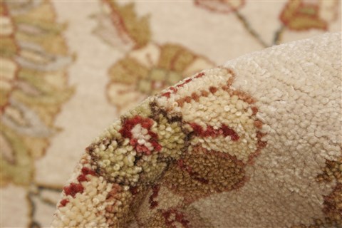 Ziegler Beige Hand Knotted 82 X 102  Area Rug 250-21167 Image 8