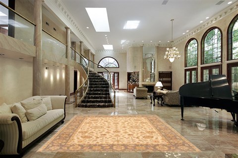 Ziegler Beige Hand Knotted 82 X 102  Area Rug 250-21167 Image 5