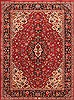 Kashmar Red Hand Knotted 84 X 114  Area Rug 100-21170 Thumb 0