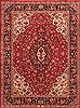 Kashmar Red Hand Knotted 84 X 114 Area Rug 100-21170 Thumb 0