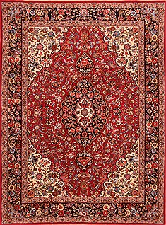 Kashmar Red Hand Knotted 8'4" X 11'4"  Area Rug 100-21170