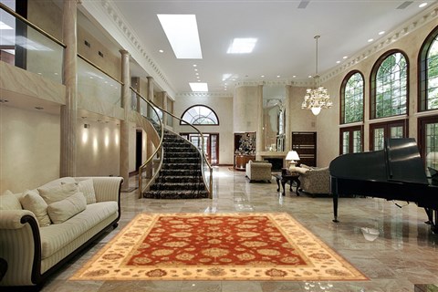 Ziegler Brown Hand Knotted 711 X 102  Area Rug 250-21175 Image 1