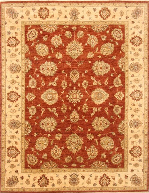 Ziegler Brown Hand Knotted 711 X 102  Area Rug 250-21175 Image 0