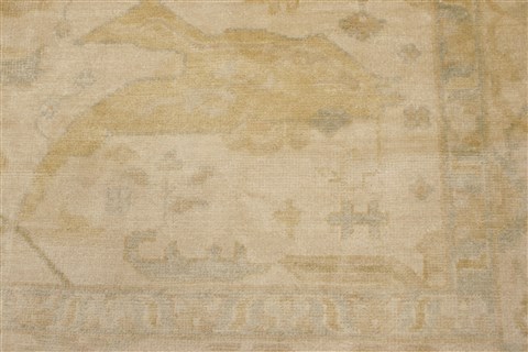 Oushak Beige Hand Knotted 80 X 910  Area Rug 250-21180 Image 16
