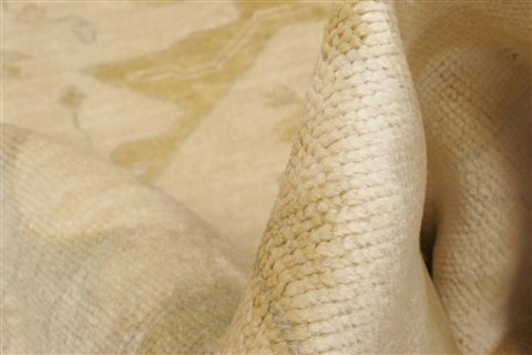 Oushak Beige Hand Knotted 80 X 910  Area Rug 250-21180 Image 6