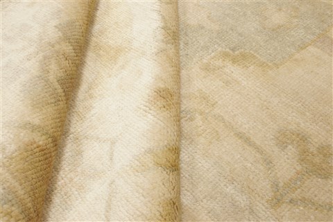 Oushak Beige Hand Knotted 80 X 910  Area Rug 250-21180 Image 8