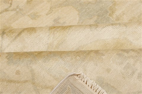Oushak Beige Hand Knotted 80 X 910  Area Rug 250-21180 Image 11