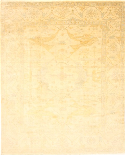 Oushak Beige Hand Knotted 80 X 910  Area Rug 250-21180 Image 0