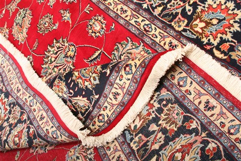 Khorasan Red Hand Knotted 81 X 117 Area Rug 100-21181 Image 5