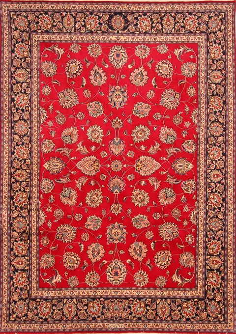 Khorasan Red Hand Knotted 81 X 117 Area Rug 100-21181 Image 0
