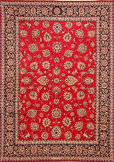 Persian Khorasan Red Rectangle 8x11 ft Wool Carpet 21181