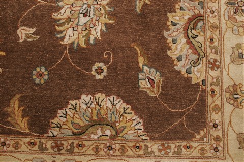 Ziegler Brown Hand Knotted 80 X 97 Area Rug 250-21186 Image 19