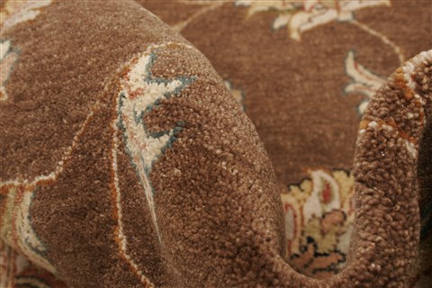 Ziegler Brown Hand Knotted 80 X 97 Area Rug 250-21186 Image 6