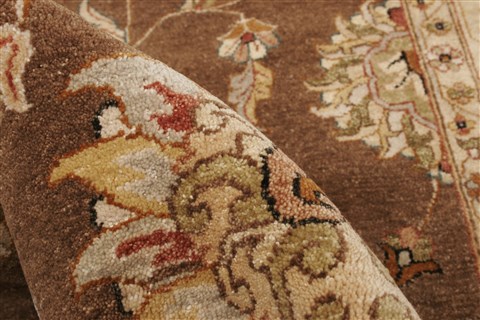 Ziegler Brown Hand Knotted 80 X 97 Area Rug 250-21186 Image 7