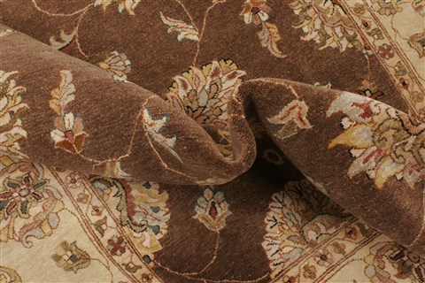 Ziegler Brown Hand Knotted 80 X 97 Area Rug 250-21186 Image 8