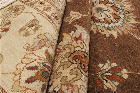 Ziegler Brown Hand Knotted 80 X 97 Area Rug 250-21186 Image 9