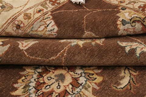 Ziegler Brown Hand Knotted 80 X 97 Area Rug 250-21186 Image 11