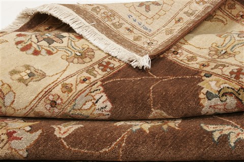 Ziegler Brown Hand Knotted 80 X 97 Area Rug 250-21186 Image 12