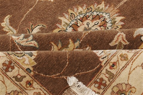 Ziegler Brown Hand Knotted 80 X 97 Area Rug 250-21186 Image 13