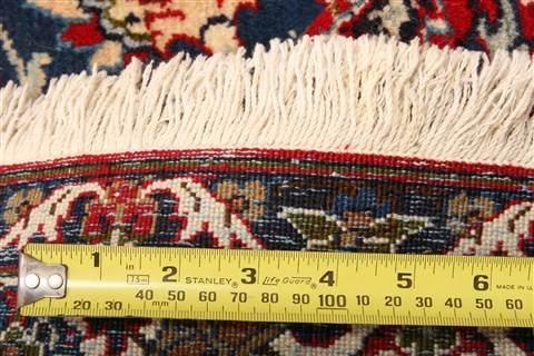 Isfahan Blue Hand Knotted 86 X 1110 Area Rug 100-21187 Image 5