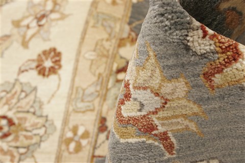 Ziegler Blue Hand Knotted 81 X 911  Area Rug 250-21188 Image 6