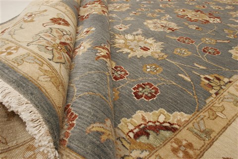 Ziegler Blue Hand Knotted 81 X 911  Area Rug 250-21188 Image 9